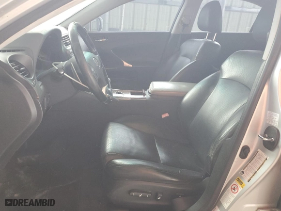 2007 Lexus IS 250 with VIN JTHCK262775009320, listed as a Copart auction lot 52463625 with 152,847 mi miles and Salvage Title. Bid and sale history available at carsss.com. Image 7.