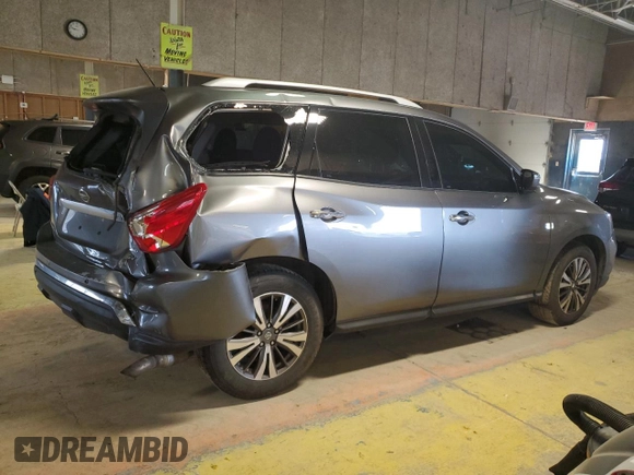 2017 Nissan Pathfinder SV z VIN 5N1DR2MM7HC648330, wystawiony jako Copart lot #52163045 z przebiegiem 138 602 mil mil oraz Szkoda całkowita • Salvage title. Historia ofert i sprzedaży dostępna na DreamBid. Obrazek 3.