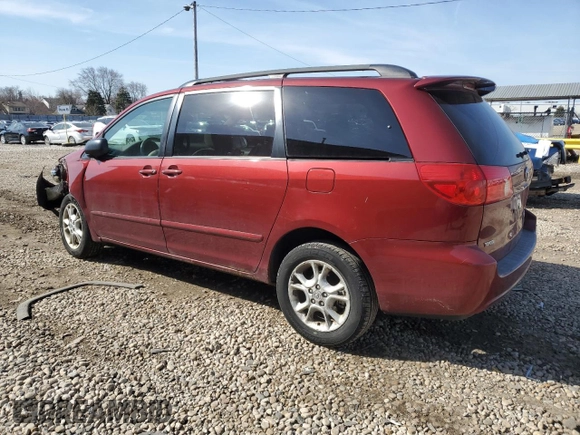 2006 Toyota Sienna LE with VIN 5TDBA23C76S061682, listed as a Copart auction lot 48482965 with 186,204 mi miles and Clean Title. Bid and sale history available at carsss.com. Image 2.