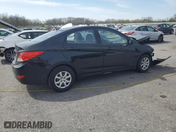 2014 Hyundai Accent GLS with VIN KMHCT4AE9EU736145, listed as a Copart auction lot 54048735 with 177,660 mi miles and Salvage Title. Bid and sale history available at carsss.com. Image 3.