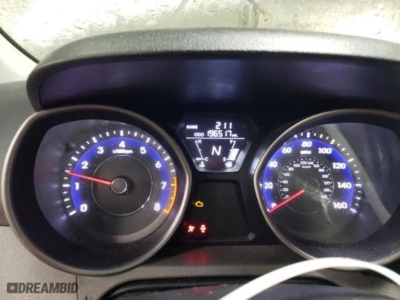 2013 Hyundai Elantra GLS PZEV with VIN 5NPDH4AE2DH446610, listed as a Copart auction lot 47135325 with 196,517 mi miles and Salvage Title. Bid and sale history available at carsss.com. Image 9.