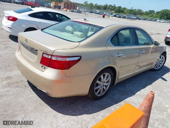 2007 Lexus LS 460 with VIN JTHBL46F875040163, listed as a IAAI auction lot 42002411 with 145,247 mi miles. Bid and sale history available at carsss.com. Image 4.