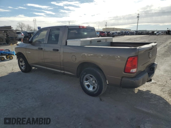 2009 Dodge 1500 SLT with VIN 1D3HB18T59S735955, listed as a Copart auction lot 88957035 with 139,439 mi miles and Salvage title. Bid and sale history available at DreamBid. Image 2.