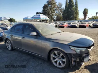 2008 BMW 5 Series 535i with VIN WBANW13598CZ77596, listed as a Copart auction lot 81843564 with 272,078 mi miles and Salvage Title. Bid and sale history available at carsss.com. Image 4.