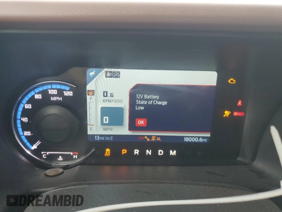 2024 Ford Bronco Outer Banks with VIN 1FMEE8BP5RLA22552, listed as a Copart auction lot 57555045 with 18,000 mi miles and Salvage title. Bid and sale history available at DreamBid. Image 9.