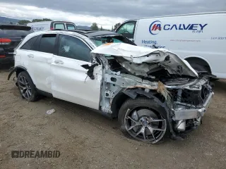 2021 Mercedes-Benz GLC with VIN W1N0G6EB9MF908855, listed as a Copart auction lot 48756365 with 0 mi miles and Non Repairable. Bid and sale history available at carsss.com. Image 4.