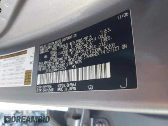 2006 Scion xB z VIN JTLKT324664123504, wystawiony jako IAAI lot #41746230 z przebiegiem Nie podano mil oraz . Historia ofert i sprzedaży dostępna na DreamBid. Obrazek 9.
