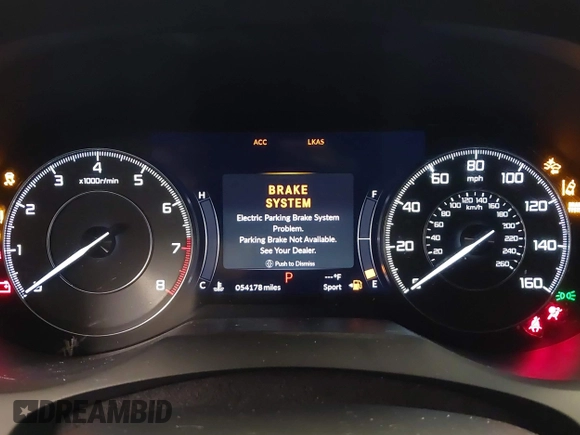 2020 Acura RDX with VIN 5J8TC2H31LL027274, listed as a IAAI auction lot 40203870 with 54,178 mi miles and . Bid and sale history available at DreamBid. Image 16.
