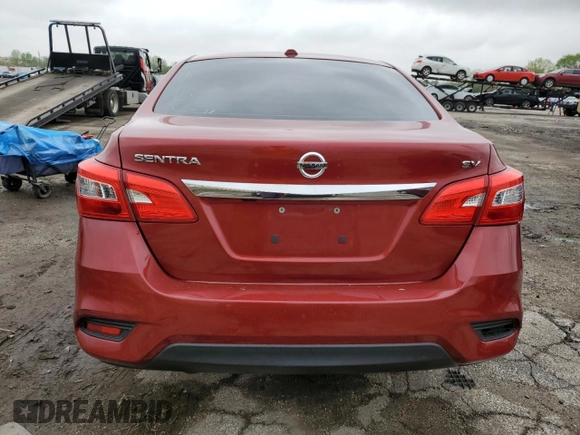 2016 Nissan Sentra SV with VIN 3N1AB7AP0GY298295, listed as a Copart auction lot 55695685 with 123,737 mi miles and Clean Title. Bid and sale history available at DreamBid. Image 6.