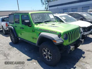 2019 Jeep Wrangler Unlimited Rubicon with VIN 1C4HJXFN3KW535724, listed as a IAAI auction lot 42078162 with 74,721 mi miles and . Bid and sale history available at DreamBid. Image 1.