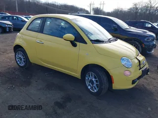 2013 FIAT 500 Pop with VIN 3C3CFFARXDT584755, listed as a IAAI auction lot 41623090 with 87,776 mi miles. Bid and sale history available at carsss.com. Image 1.