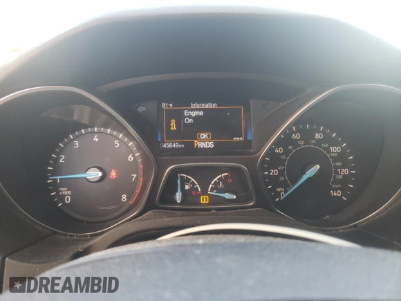 2018 Ford Focus SE with VIN 1FADP3FE6JL226535, listed as a Copart auction lot 50632105 with 45,649 mi miles and Salvage title. Bid and sale history available at DreamBid. Image 9.
