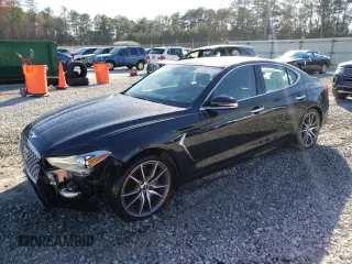 2019 Genesis G70 2.0T Advanced with VIN KMTG44LA4KU016925, listed as a Copart auction lot 45499115 with 52,722 mi miles and Salvage Title. Bid and sale history available at carsss.com. Image 1.