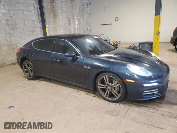2014 Porsche Panamera 4S Executive with VIN WP0BB2A7XEL062022, listed as a Copart auction lot 52533055 with 66,192 mi miles and Salvage Title. Bid and sale history available at DreamBid. Image 4.