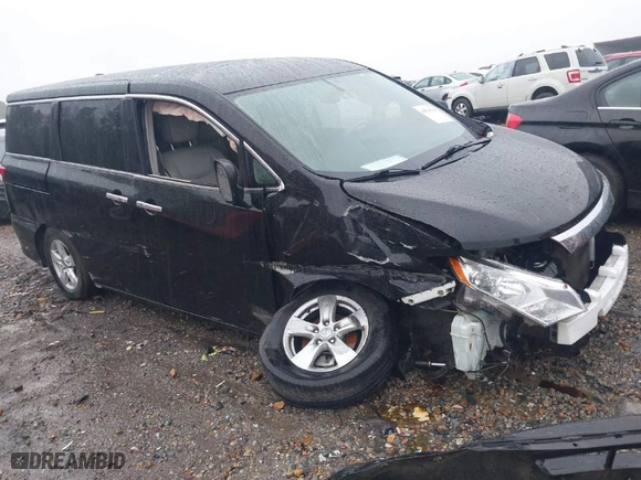 2015 Nissan Quest SV with VIN JN8AE2KP8F9132170, listed as a IAAI auction lot 41570736 with 117,319 mi miles. Bid and sale history available at carsss.com. Image 1.