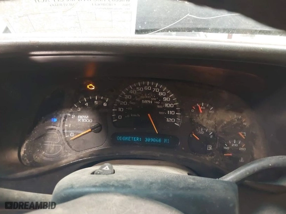 2005 Chevrolet Silverado 1500 Z71 with VIN 1GCEK19B75Z113621, listed as a IAAI auction lot 41972244 with 309,060 mi miles. Bid and sale history available at carsss.com. Image 7.