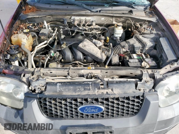 2006 Ford Escape XLT with VIN 1FMYU03136KD25536, listed as a Copart auction lot 56892805 with 187,216 mi miles and Salvage title. Bid and sale history available at DreamBid. Image 12.