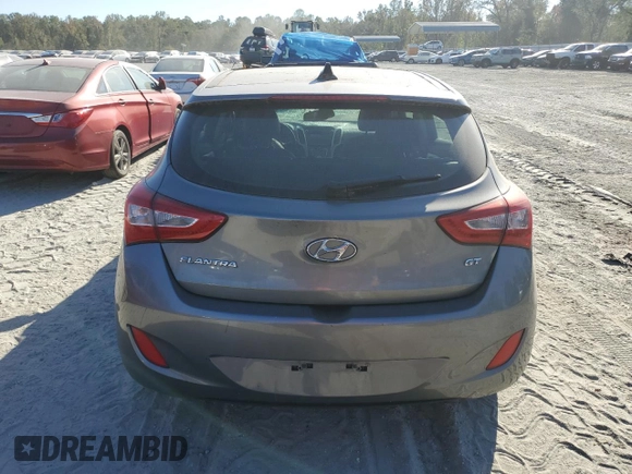 2016 Hyundai Elantra GT with VIN KMHD35LHXGU303549, listed as a Copart auction lot 74973834 with 0 mi miles and Salvage Title. Bid and sale history available at carsss.com. Image 6.