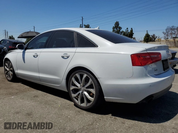 2014 Audi A6 Premium Plus with VIN WAUDFAFC6EN122800, listed as a Copart auction lot 57703495 with 176,272 mi miles and Clean title. Bid and sale history available at DreamBid. Image 2.