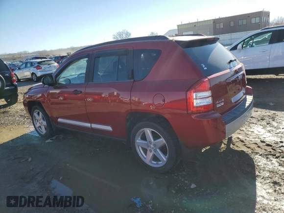 2007 Jeep Compass Limited with VIN 1J8FF57W57D195217, listed as a Copart auction lot 83390694 with 117,024 mi miles and Salvage Title. Bid and sale history available at carsss.com. Image 2.