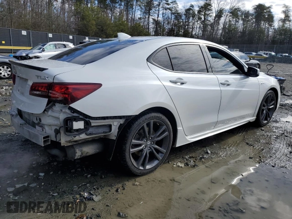 2019 Acura TLX w/A-Spec Pkg with VIN 19UUB1F65KA005237, listed as a Copart auction lot 47432635 with 102,866 mi miles and Salvage Title. Bid and sale history available at carsss.com. Image 3.