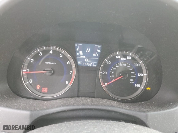 2013 Hyundai Accent GL with VIN KMHCT5AEXDU137369, listed as a Copart auction lot 83940744 with 114,521 mi miles and Salvage Title. Bid and sale history available at carsss.com. Image 9.