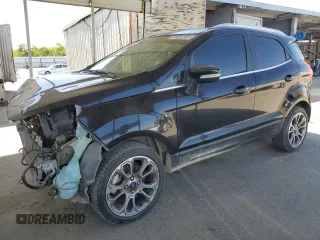 2019 Ford EcoSport Titanium z VIN MAJ3S2KE4KC276409, wystawiony jako Copart lot #56602355 z przebiegiem 61 560 mil mil oraz Szkoda całkowita • Salvage title. Historia ofert i sprzedaży dostępna na DreamBid. Obrazek 1.