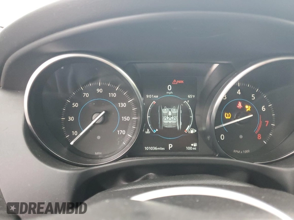 2019 Jaguar XE 25t with VIN SAJAS4FX5KCP51107, listed as a Copart auction lot 44332255 with 101,036 mi miles and Salvage Title. Bid and sale history available at carsss.com. Image 9.