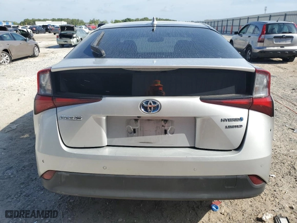 2019 Toyota Prius L Eco with VIN JTDKARFU9K3092229, listed as a Copart auction lot 53745625 with 256,135 mi miles and Non Repairable. Bid and sale history available at carsss.com. Image 6.