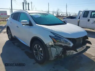 2018 Nissan Murano S with VIN 5N1AZ2MG9JN183296, listed as a IAAI auction lot 41671131 with 89,071 mi miles and . Bid and sale history available at DreamBid. Image 1.