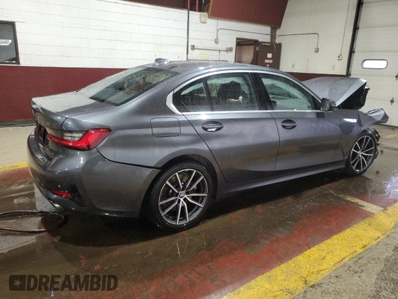 2019 BMW 3 Series 330i xDrive with VIN WBA5R7C59KAJ85302, listed as a Copart auction lot 46844465 with 54,469 mi miles and Salvage Title. Bid and sale history available at carsss.com. Image 3.
