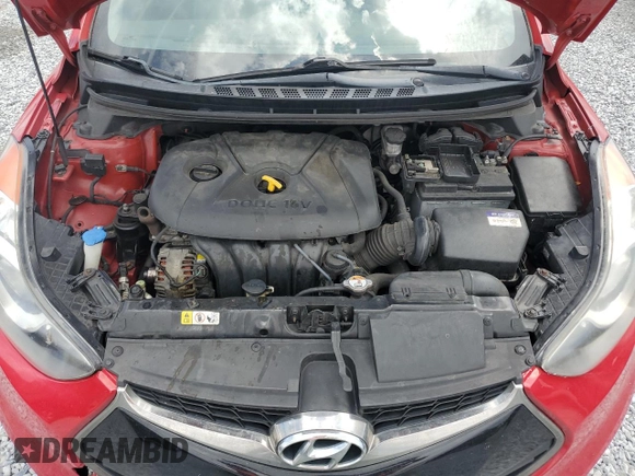 2013 Hyundai Elantra Coupe SE with VIN KMHDH6AE0DU006351, listed as a Copart auction lot 51983165 with 200,036 mi miles and Salvage Title. Bid and sale history available at carsss.com. Image 11.