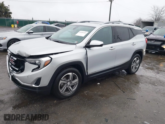 2021 GMC Terrain SLT z VIN 3GKALPEV3ML398696, wystawiony jako IAAI lot #41494101 z przebiegiem 42 327 mil mil oraz . Historia ofert i sprzedaży dostępna na DreamBid. Obrazek 2.