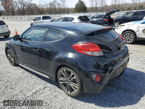 2016 Hyundai Veloster Turbo with VIN KMHTC6AE5GU263035, listed as a Copart auction lot 49858255 with 180,943 mi miles and Salvage Title. Bid and sale history available at carsss.com. Image 2.
