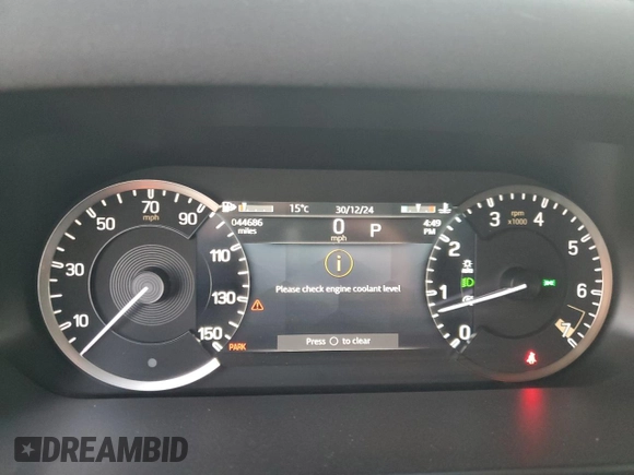 2023 Land Rover Defender with VIN SALEK7EX2P2143408, listed as a Copart auction lot 86923074 with 44,686 mi miles and Salvage title. Bid and sale history available at DreamBid. Image 9.