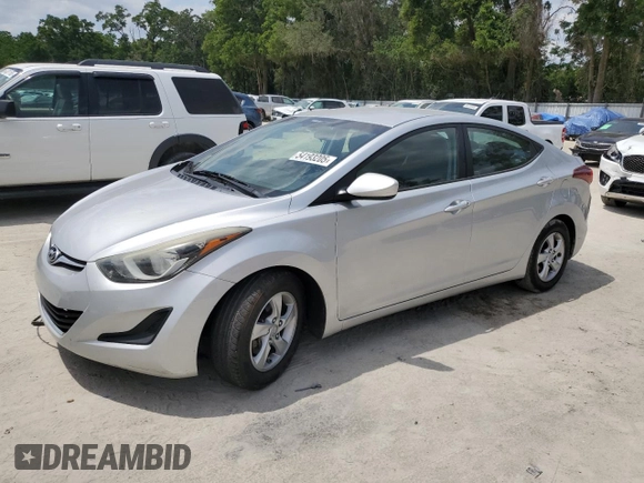 2015 Hyundai Elantra SE with VIN 5NPDH4AE6FH651267, listed as a Copart auction lot 54193205 with 111,874 mi miles and Salvage Title. Bid and sale history available at DreamBid. Image 1.