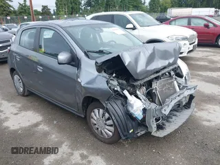 2021 Mitsubishi Mirage ES z VIN ML32AUHJ5MH014447, wystawiony jako IAAI lot #42429043 z przebiegiem 54 147 mil mil oraz . Historia ofert i sprzedaży dostępna na DreamBid. Obrazek 1.