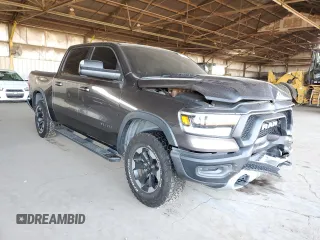 2019 Ram 1500 with VIN 1C6RRELG7KN716670, listed as a Copart auction lot 70481274 with 115,830 mi miles and Salvage title. Bid and sale history available at DreamBid. Image 4.