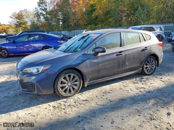 2017 Subaru Impreza Sport with VIN 4S3GTAL63H1743429, listed as a Copart auction lot 75850404 with 0 mi miles and Clean Title. Bid and sale history available at carsss.com. Image 1.