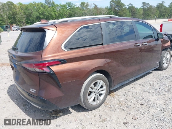 2021 Toyota Sienna Limited z VIN 5TDZRKEC7MS001242, wystawiony jako IAAI lot #42197486 z przebiegiem 99 182 mil mil oraz . Historia ofert i sprzedaży dostępna na DreamBid. Obrazek 4.