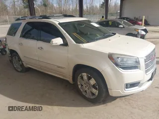 2015 GMC Acadia Denali with VIN 1GKKVTKD8FJ283606, listed as a IAAI auction lot 41899398 with 97,984 mi miles. Bid and sale history available at carsss.com. Image 1.