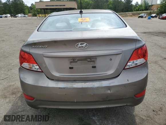 2013 Hyundai Accent GLS with VIN KMHCT4AE1DU504816, listed as a Copart auction lot 54314875 with Not provided miles and Salvage title. Bid and sale history available at DreamBid. Image 6.