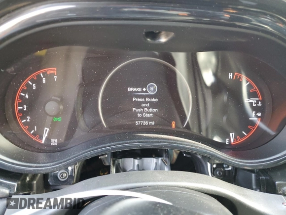 2022 Dodge Durango GT Plus with VIN 1C4RDJDG0NC219345, listed as a Copart auction lot 45709325 with 57,736 mi miles and Salvage Title. Bid and sale history available at DreamBid. Image 9.