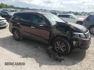 2015 Kia Sorento LX with VIN 5XYKT3A69FG570795, listed as a Copart auction lot 53886515 with 191,201 mi miles and Salvage Title. Bid and sale history available at DreamBid. Image 4.