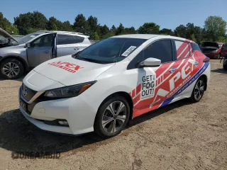 2020 Nissan LEAF SV Plus z VIN 1N4BZ1CP9LC300206, wystawiony jako Copart lot #55492785 z przebiegiem 76 676 mil mil oraz Szkoda całkowita • Salvage title. Historia ofert i sprzedaży dostępna na DreamBid. Obrazek 1.