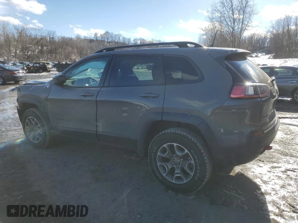 2022 Jeep Cherokee Trailhawk with VIN 1C4PJMBX4ND518870, listed as a Copart auction lot 44784025 with 17,701 mi miles and Salvage Title. Bid and sale history available at carsss.com. Image 2.