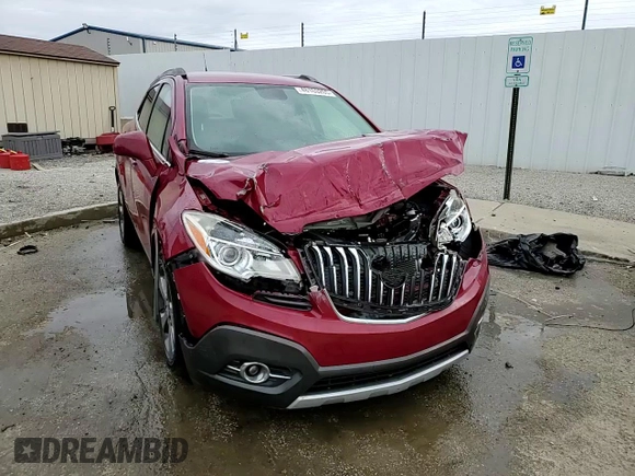 2013 Buick Encore Leather with VIN KL4CJCSBXDB133699, listed as a Copart auction lot 48160205 with 163,725 mi miles and Non Repairable. Bid and sale history available at carsss.com. Image 15.