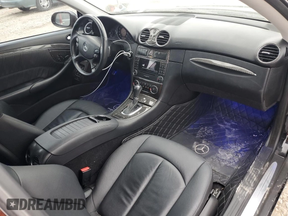 2007 Mercedes-Benz CLK-Class 5.5L with VIN WDBTJ72H47F211102, listed as a Copart auction lot 87902155 with 35,707 mi miles and Salvage Title. Bid and sale history available at carsss.com. Image 8.
