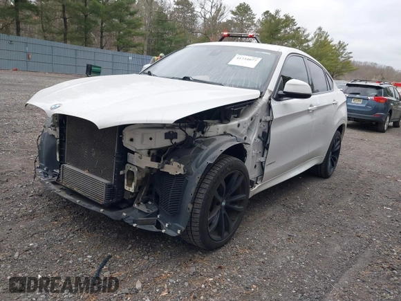 2018 BMW X6 sDrive35i with VIN 5UXKU0C56J0G81224, listed as a IAAI auction lot 41734077 with 121,145 mi miles. Bid and sale history available at carsss.com. Image 2.
