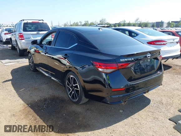 2024 Nissan Sentra SR with VIN 3N1AB8DV8RY365132, listed as a IAAI auction lot 42220944 with 21,503 mi miles and . Bid and sale history available at DreamBid. Image 3.